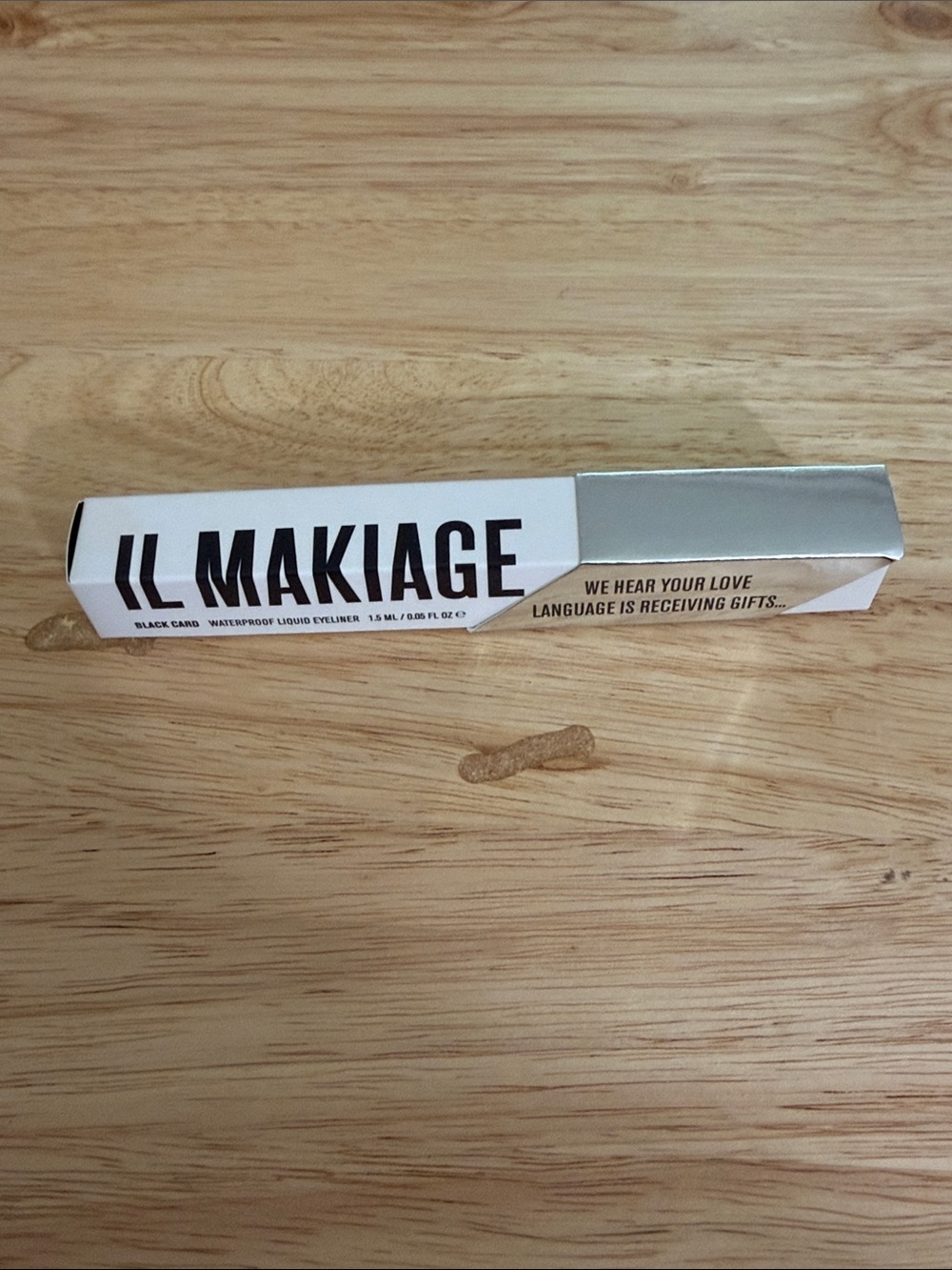 IL Makiage Black Card Liquid Eyeliner Ultra-Black Waterproof Liner- NIB
